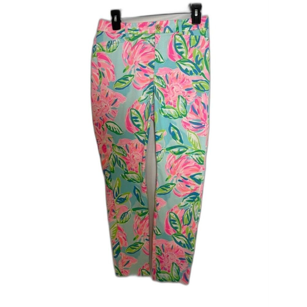 Lilly Pulitzer Kelly High Rise Skinny Ankle Pants Women's Size 2 Totally Blossom - Picture 4 of 11